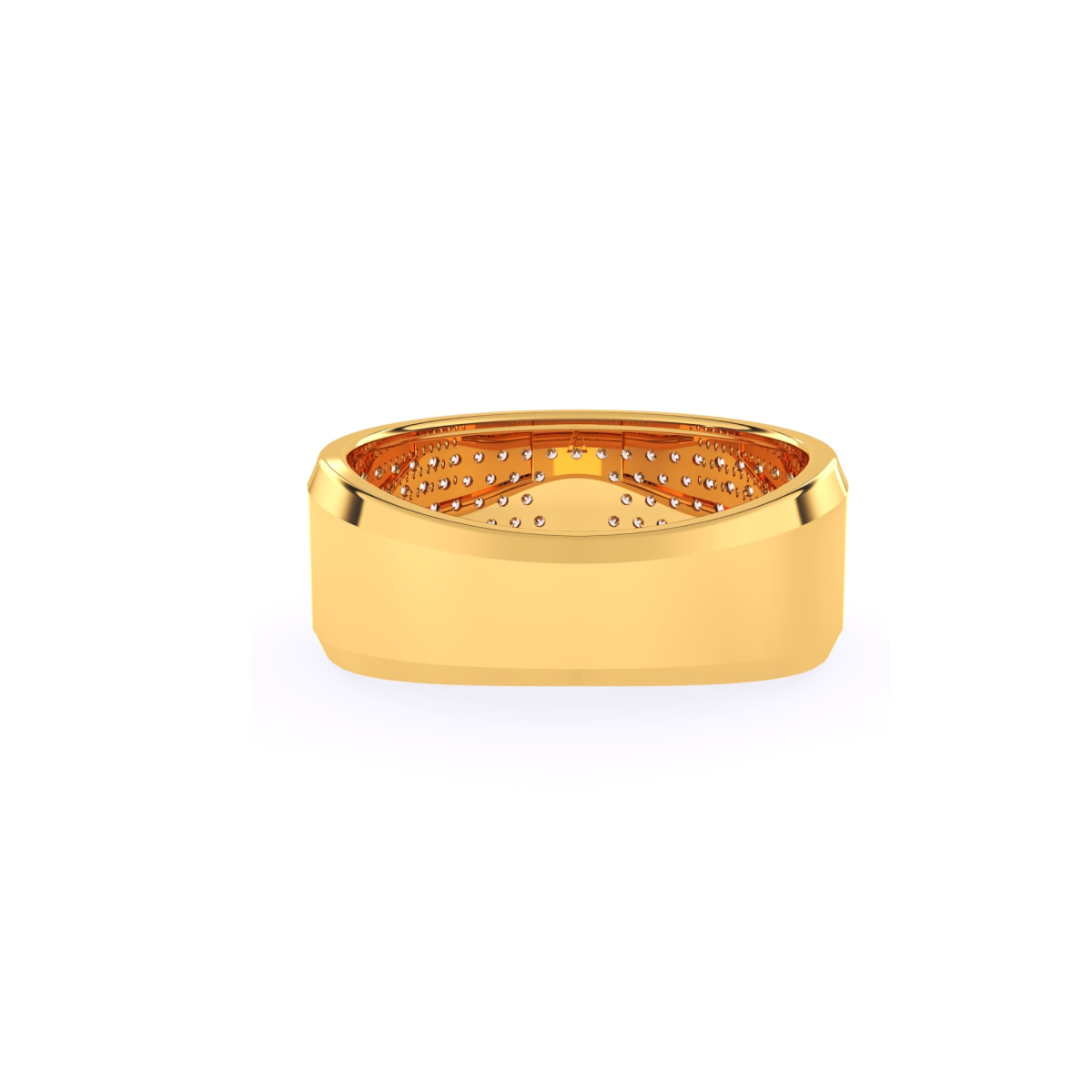 Vintage Round Diamond 14K Gold Ring For Men